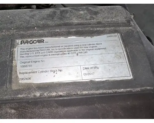 PACCAR MX13 Engine Assembly