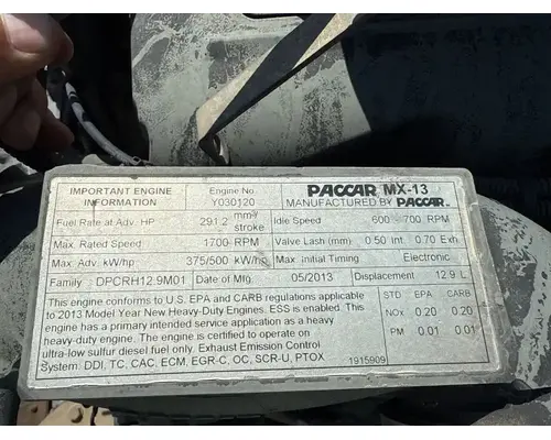 PACCAR MX13 Engine Assembly