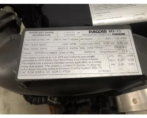 PACCAR MX13 Engine