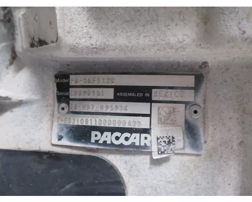 PACCAR PO-16F112C TRANSMISSION ASSEMBLY