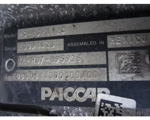 PACCAR PO-16F112C TRANSMISSION ASSEMBLY