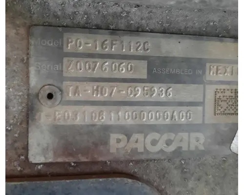 PACCAR PO-16F112C TRANSMISSION ASSEMBLY