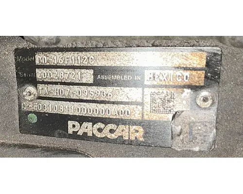 PACCAR PO-16F112C TransmissionTransaxle Assembly