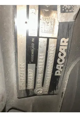 PACCAR PO-17F112C Transmission