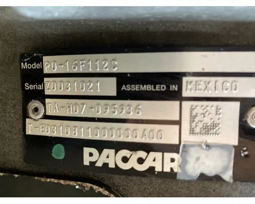PACCAR PO16F112C Transmission Assembly