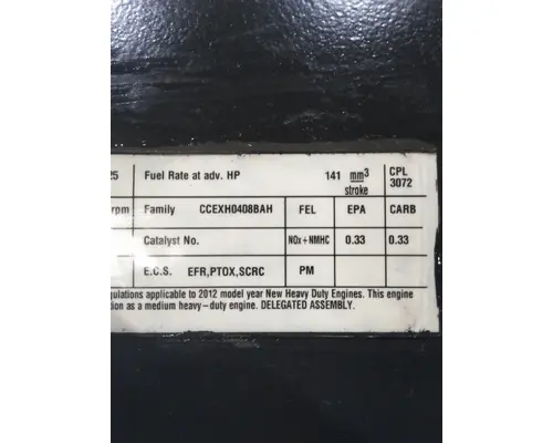 PACCAR PX-6 (ISB 6.7) ENGINE ASSEMBLY