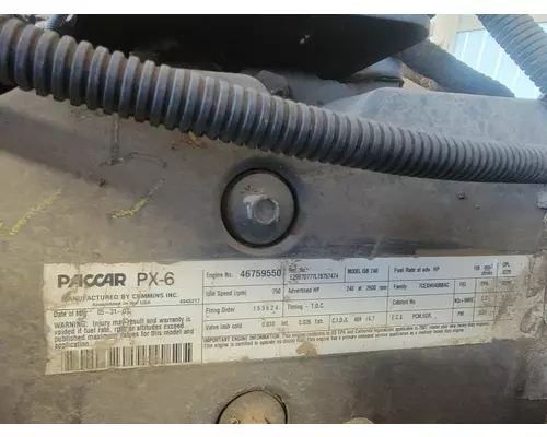 PACCAR PX-6 Engine Parts, Misc.