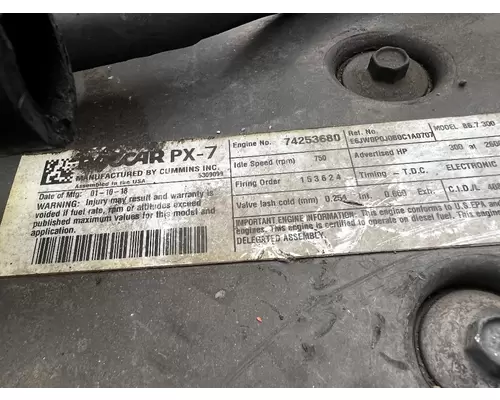 PACCAR PX-7 Engine Assembly
