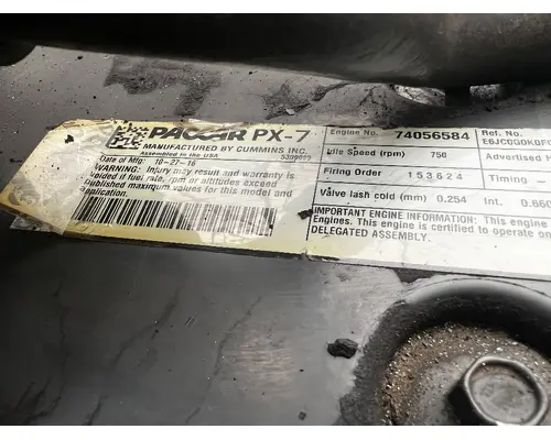 PACCAR PX-7 Engine Assembly