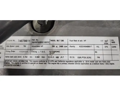 PACCAR PX-7 Engine Assembly