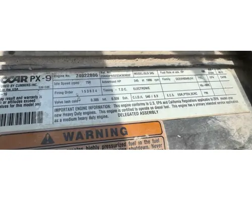 PACCAR PX-9 (ISL 8.9) ENGINE ASSEMBLY