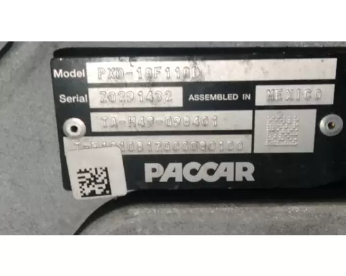 PACCAR PXD-18F118D Transmission Assembly