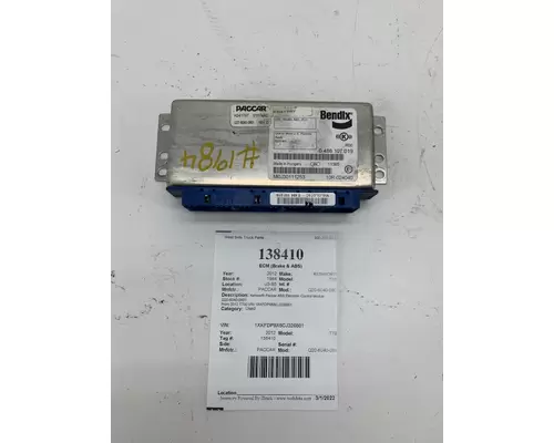 PACCAR Q20-6040-0801 ECM (Brake & ABS)