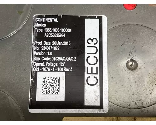 PACCAR Q21-1076-1-100 ECM (Cab Control Module)