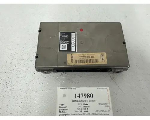 PACCAR Q21-1076-1-100 ECM (Cab Control Module)