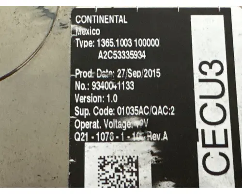 PACCAR Q21-1076-1-100 ECM (Cab Control Module)