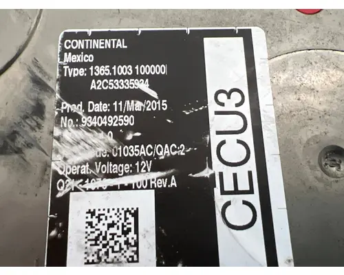 PACCAR Q21-1076-1-100 ECM (Cab Control Module)