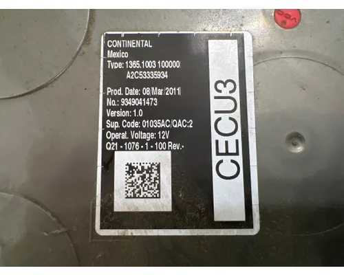 PACCAR Q21-1076-1-100 ECM (Cab Control Module)