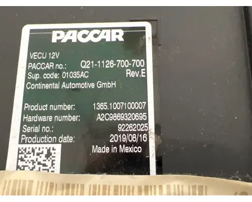 PACCAR Q21-1126-700-700 ECM (Cab Control Module)