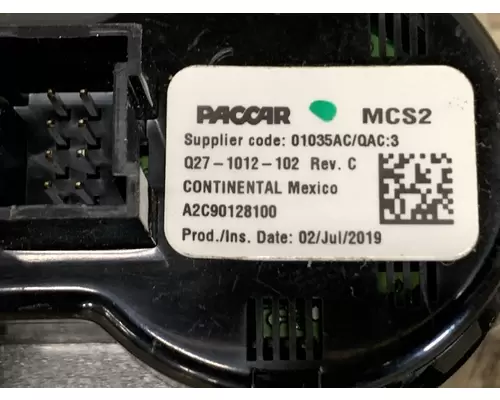 PACCAR Q27-1012-102 Dash  Console Switch