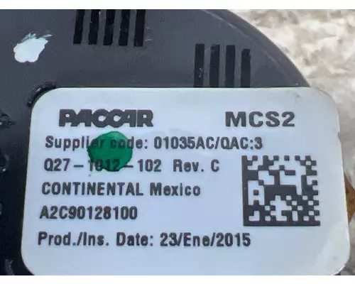 PACCAR Q27-1012-102 Dash  Console Switch