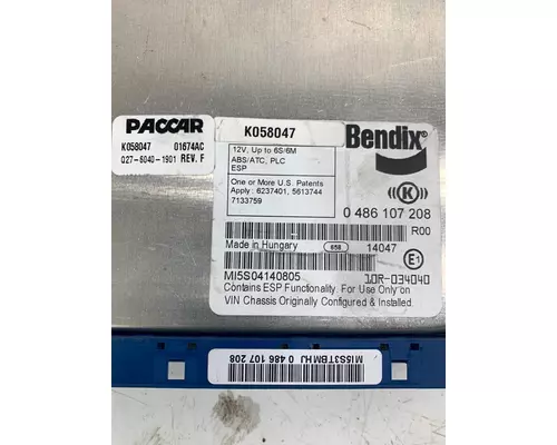 PACCAR Q27-6040-1901 ECM (Brake & ABS)