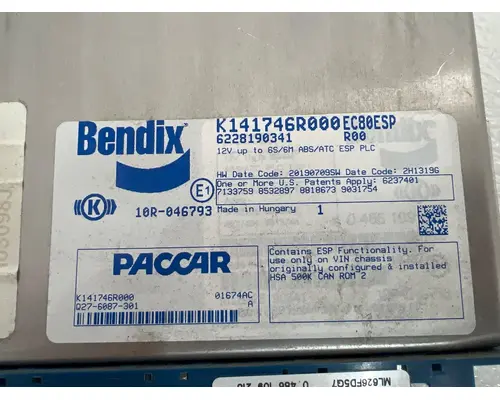 PACCAR Q27-6087-301 ECM (Brake & ABS)