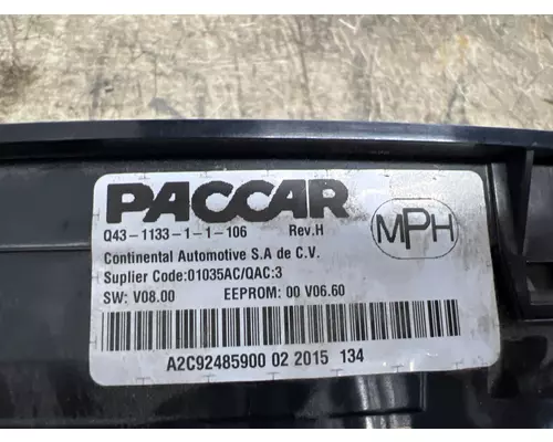 PACCAR Q43-1133-1-1-106 Instrument Cluster