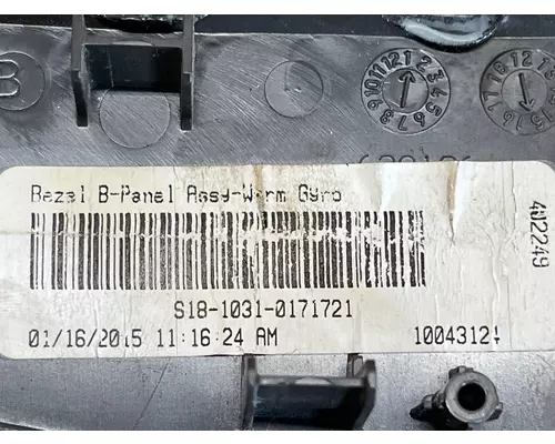PACCAR S18-1031-0171721 Dash Panel