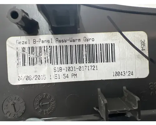 PACCAR S18-1031-0171721 Dash Panel
