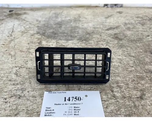PACCAR S45-6031 Heater or Air Conditioner Parts, Misc.
