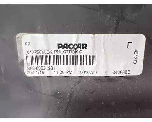 PACCAR S60-6023-1281 Interior Trim Panel