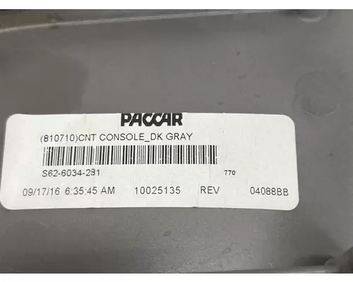 PACCAR S62-6034-281 Interior Parts, Misc.