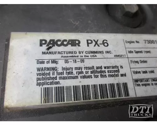 PACCAR T370 Engine Assembly