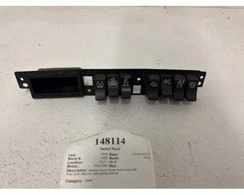 PACCAR T680 Switch Panel