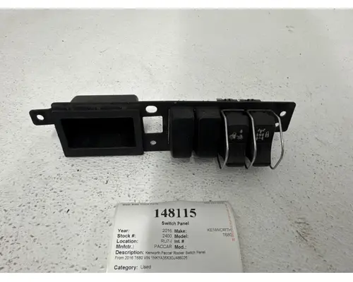 PACCAR T680 Switch Panel