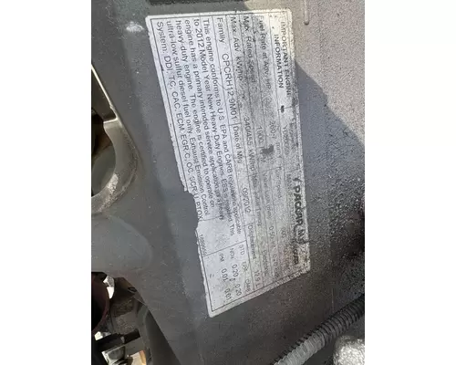 PACCAR T700 Engine Assembly