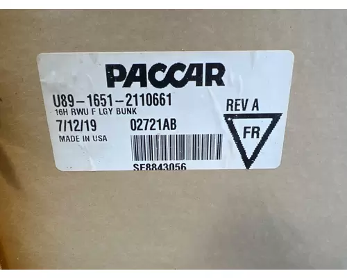 PACCAR U89-1651-2110661 Interior Parts, Misc.