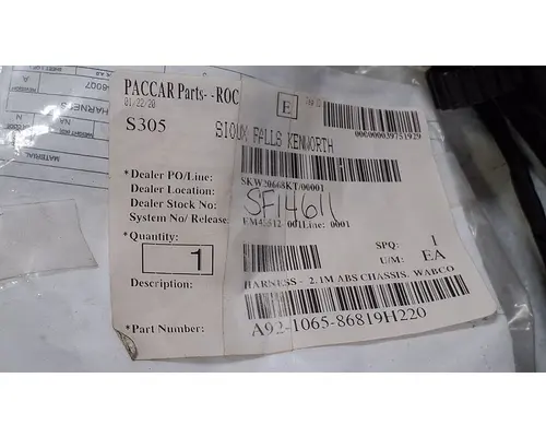 PACCAR  Electrical Parts, Misc.