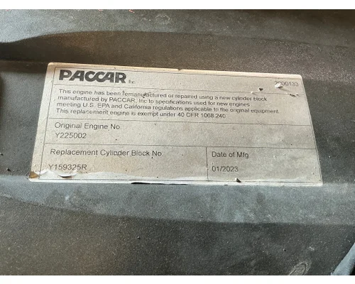PACCAR  Engine Assembly