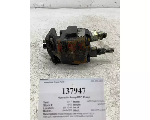 PARKER 308-9113-225 Hydraulic PumpPTO Pump