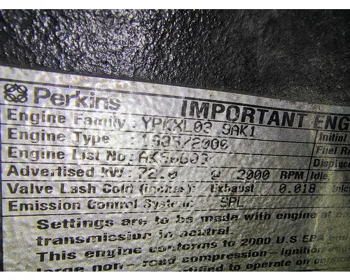 PERKINS 1004 Engine Assembly