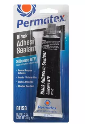 PERMATEX Black Silicone Adhesive Accessories