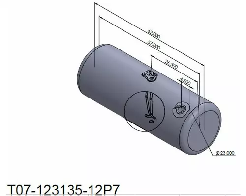 PETERBILT 105-114 GALLON FUEL TANK