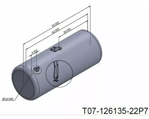 PETERBILT 135-144 GALLON FUEL TANK