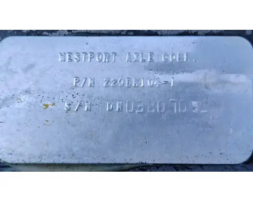 PETERBILT 320 Axle Assembly, Front (Steer)