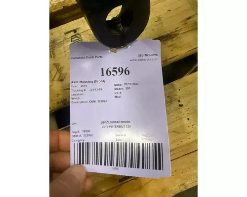 PETERBILT 320 Axle Housing (Front)