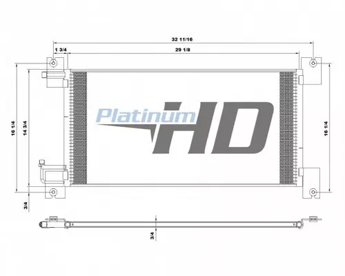 PETERBILT 330 AIR CONDITIONER CONDENSER