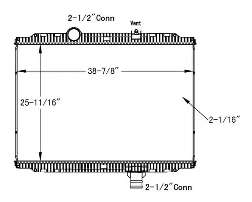 PETERBILT 330 RADIATOR ASSEMBLY