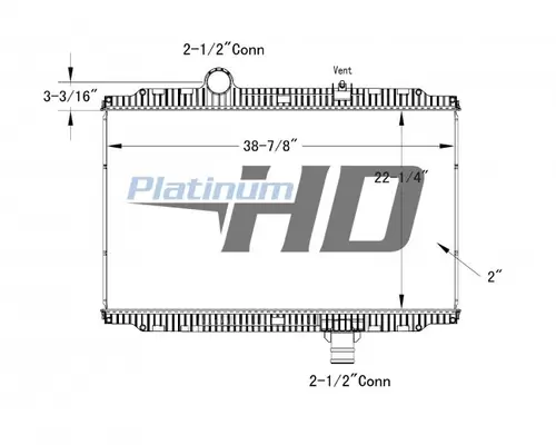 PETERBILT 330 RADIATOR ASSEMBLY